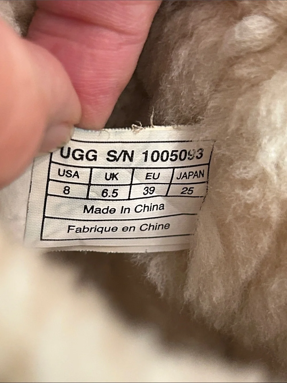 Ugg Women’s Brown Shearling-Lined Short Leather Boots S/N 1005093